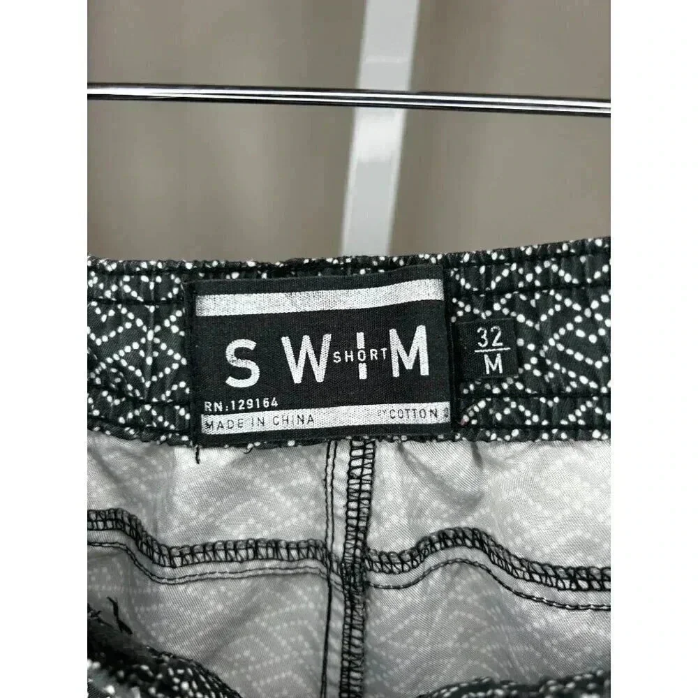 2/$30 SWIM Size 32 Men’s Swim Board Shorts Gray White